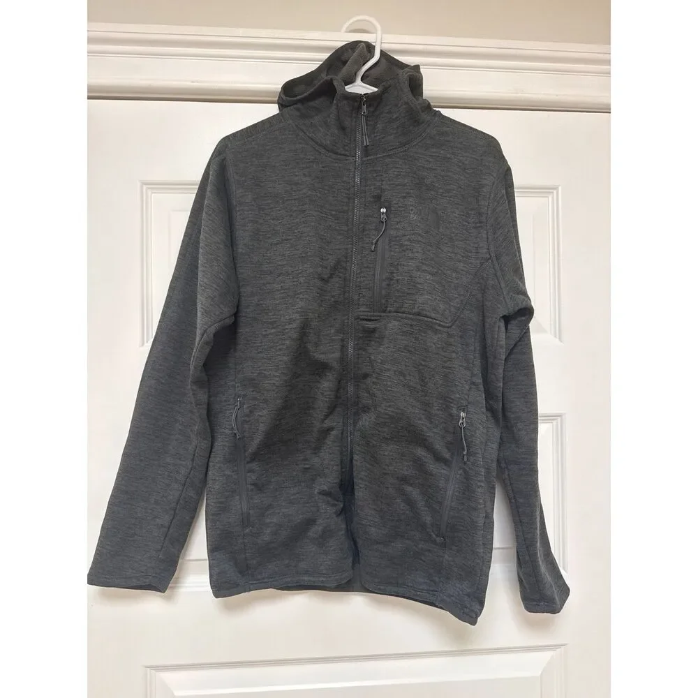 The North Face Full Zip Canyonland Hoodie Jacket Mens Medium Gray Fleece